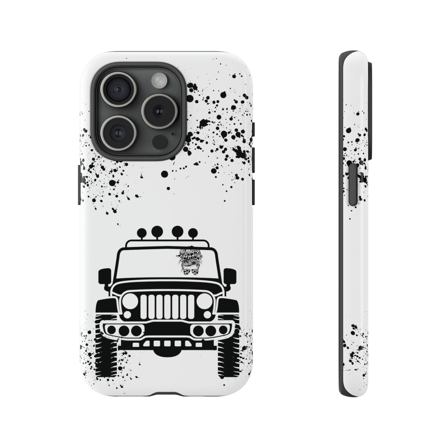 Off Road Girl Cow Print Shades Protective Phone Case for Iphone, Samsung and Google Phones