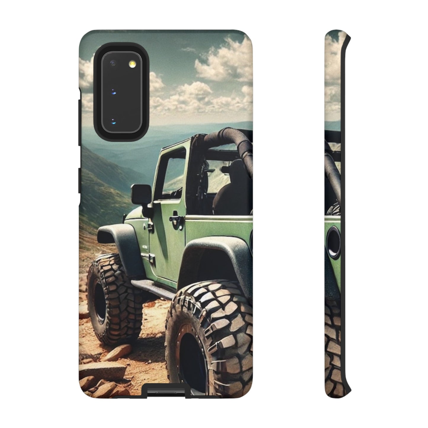 Green Jeep Protective Phone Case