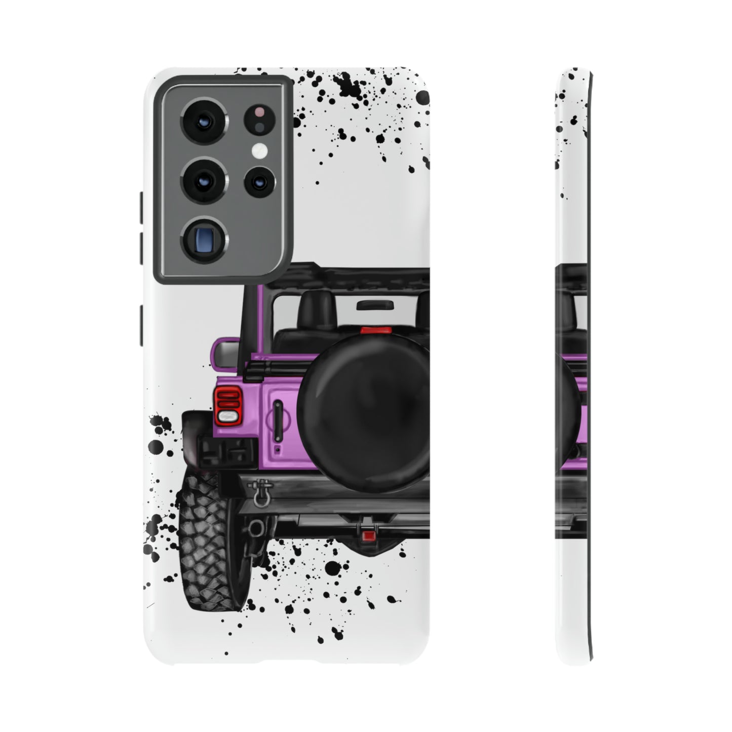 Off Road Life Charcoal Pink/Light Purple Protective Case for Iphone, Google and Samsung