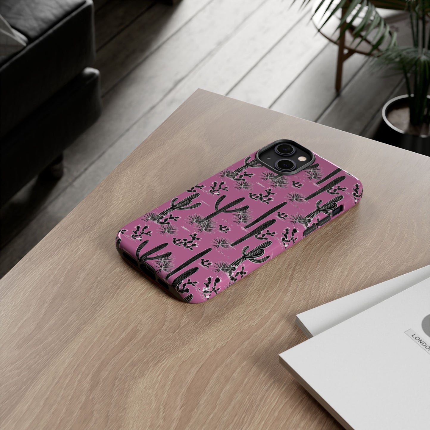 Pink Cactus Love Phone Case
