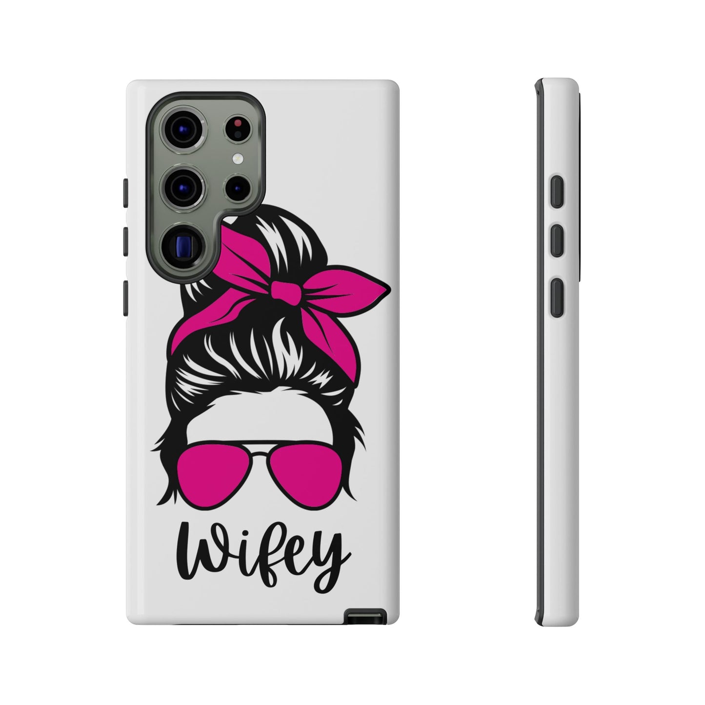 Pink Wifey Protective Case for IPhone, Samsung and Google