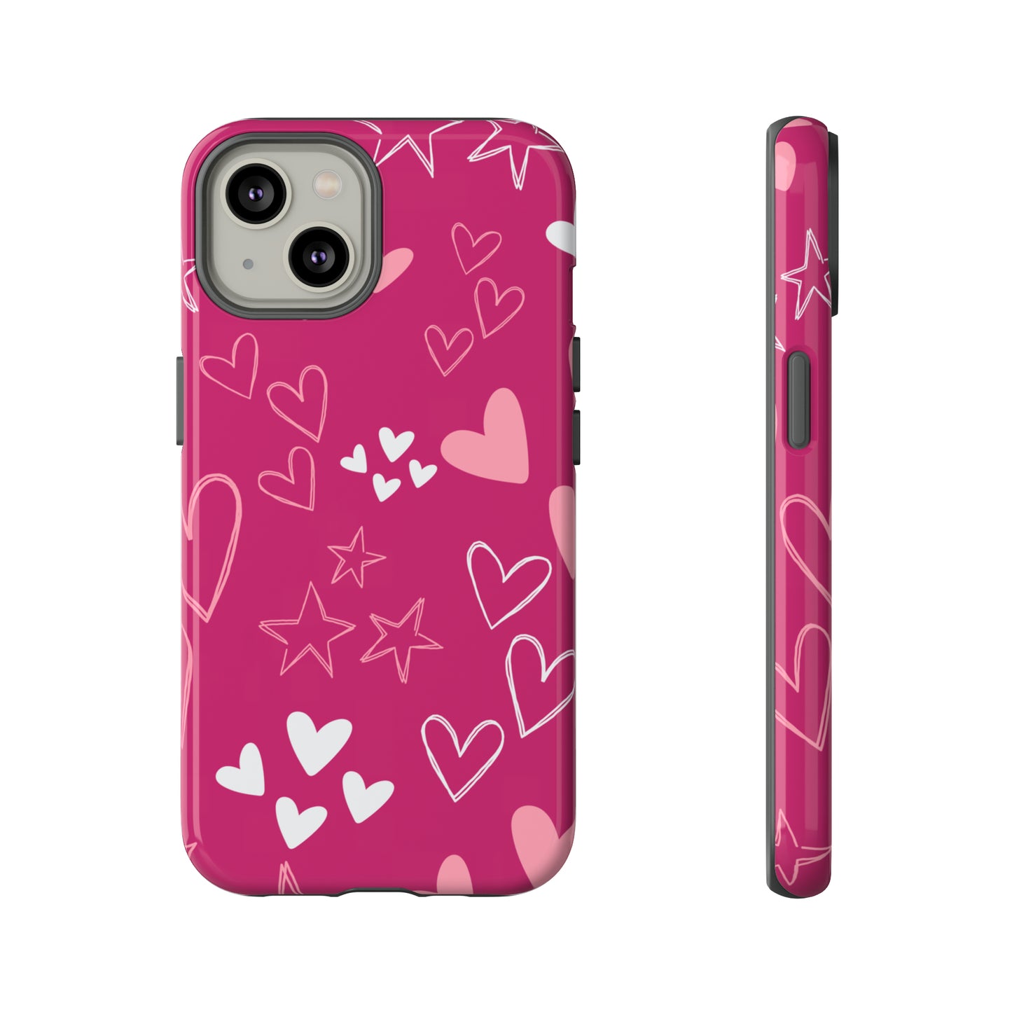 Heart and Stars Protective Case for Google, IPhone and Samsung phones