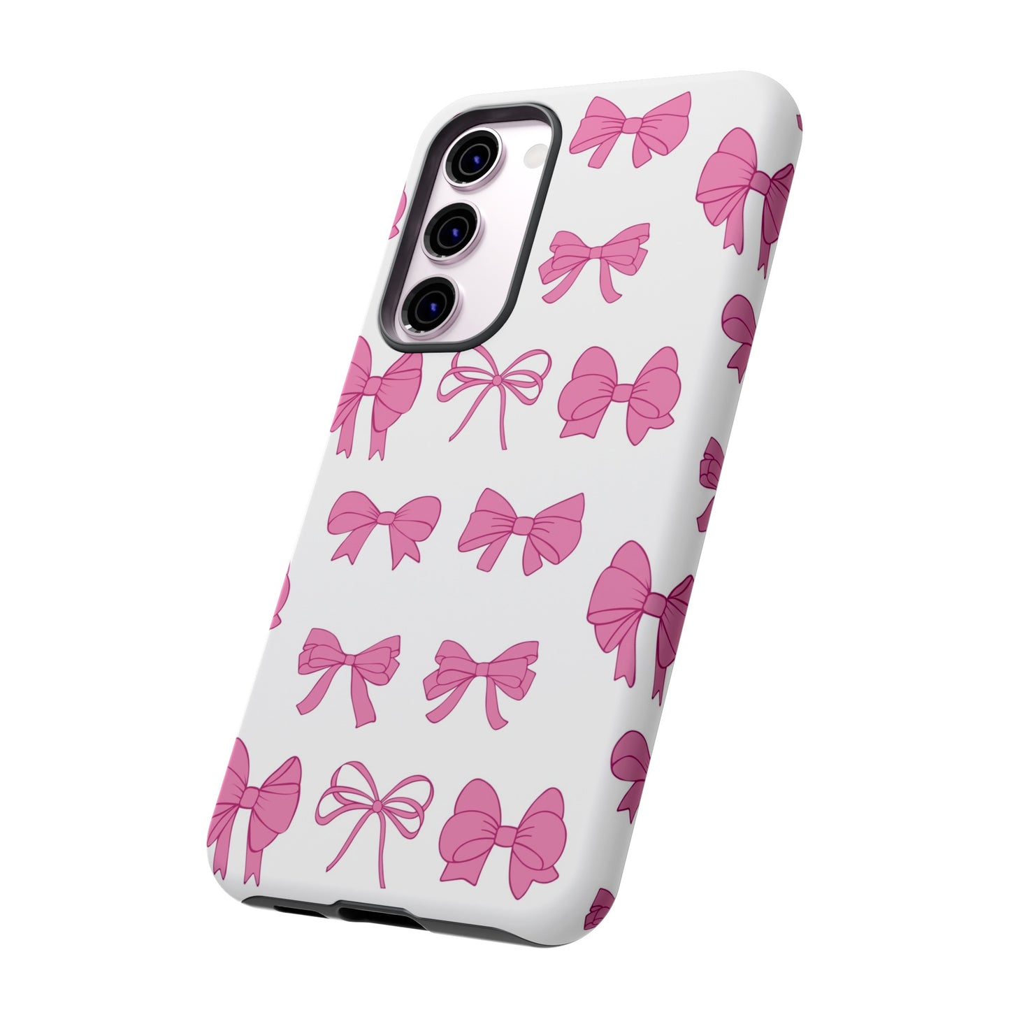 Pink Bows Protective Phone Case for Iphone, Samsung and Google Phones