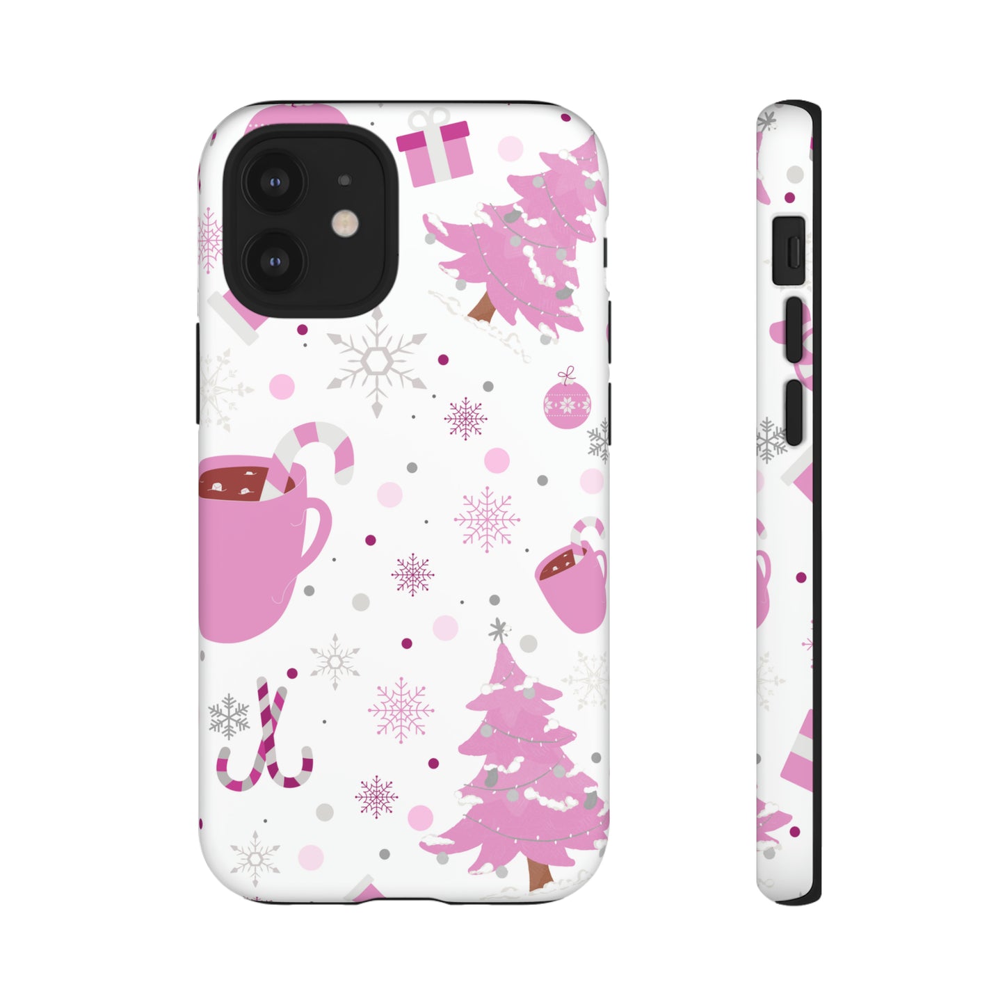 Pink Christmas Protective Case for Iphone, Samsung and