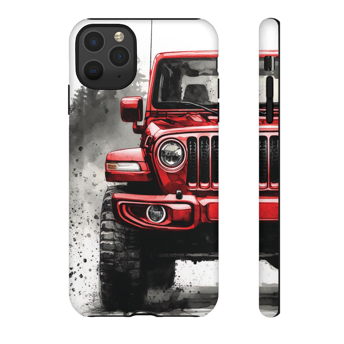 Off Road Love Red Wrangler Protective Phone Case for Iphone, Samsung and Google Phones