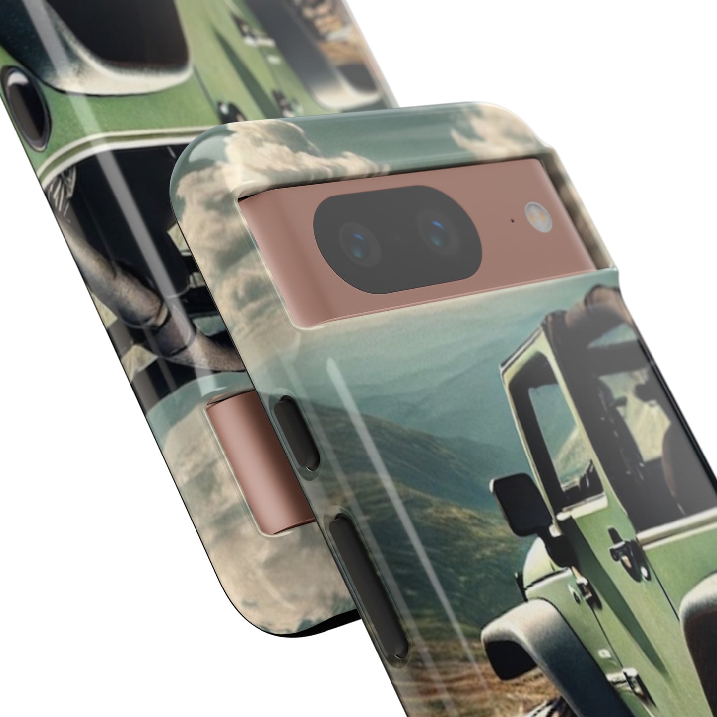 Green Jeep Protective Phone Case