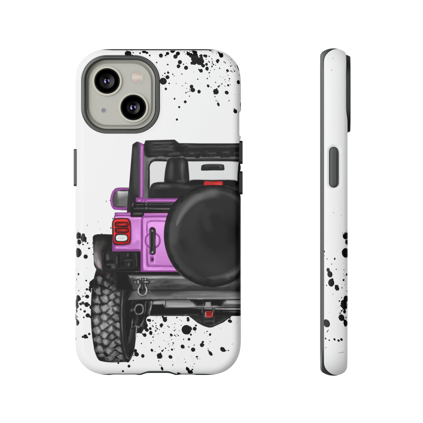 Off Road Life Charcoal Pink/Light Purple Protective Case for Iphone, Google and Samsung