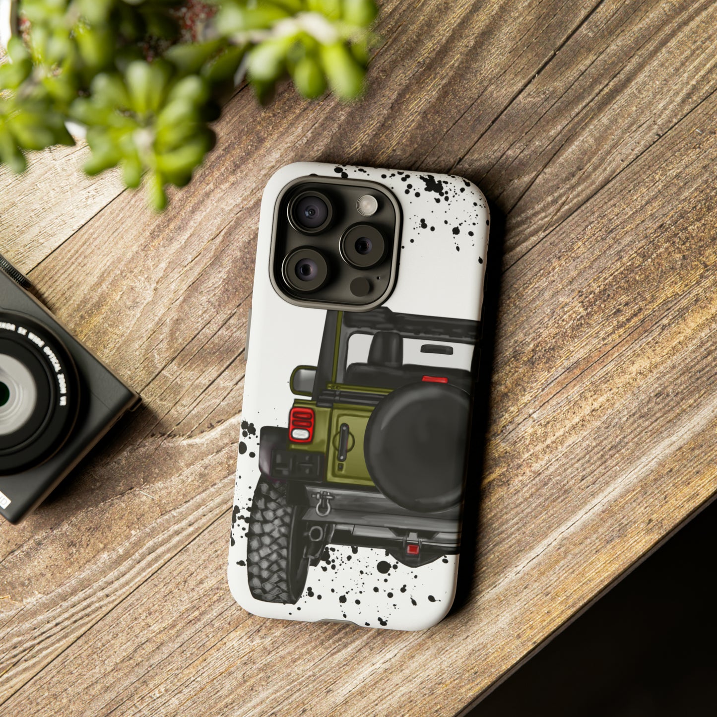 Off Road Life Army Green Protective Case for Iphone, Google and Samsung