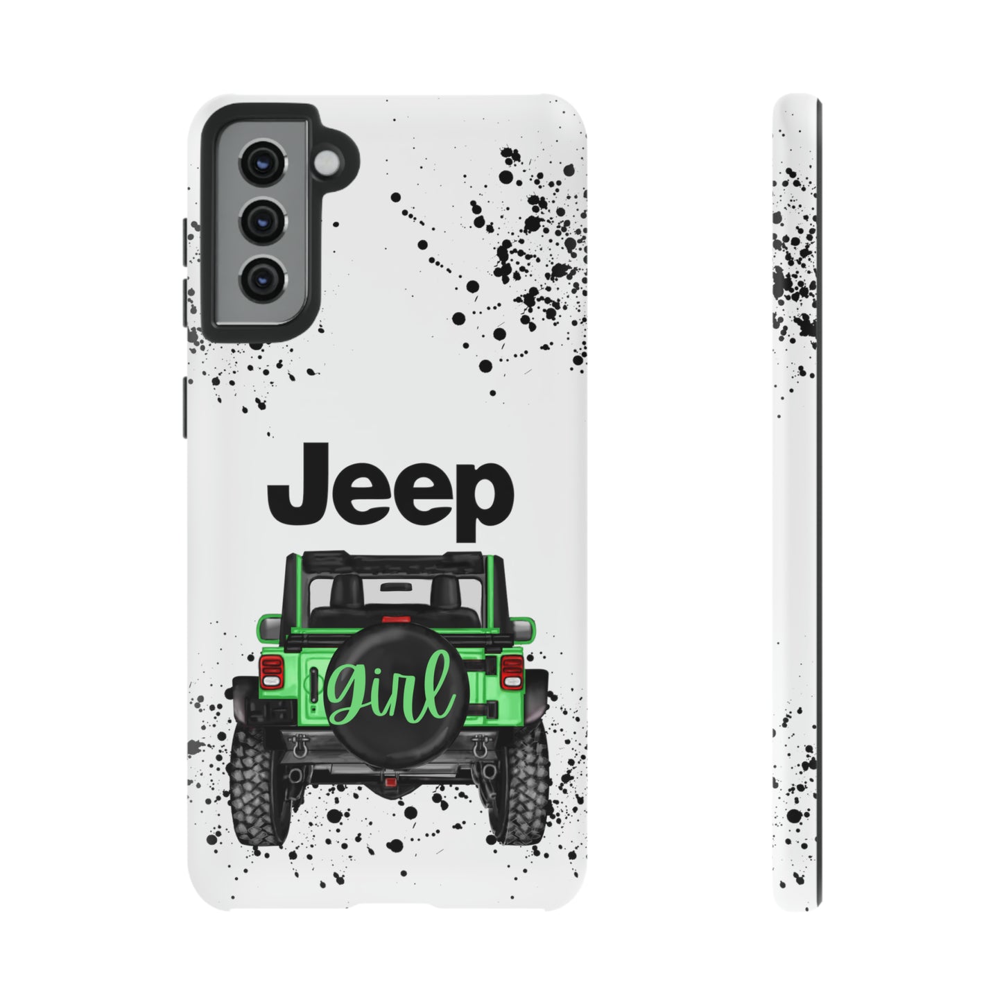 Off Road Girl Light Green Protective Case for Iphone, Google and Samsung Phones