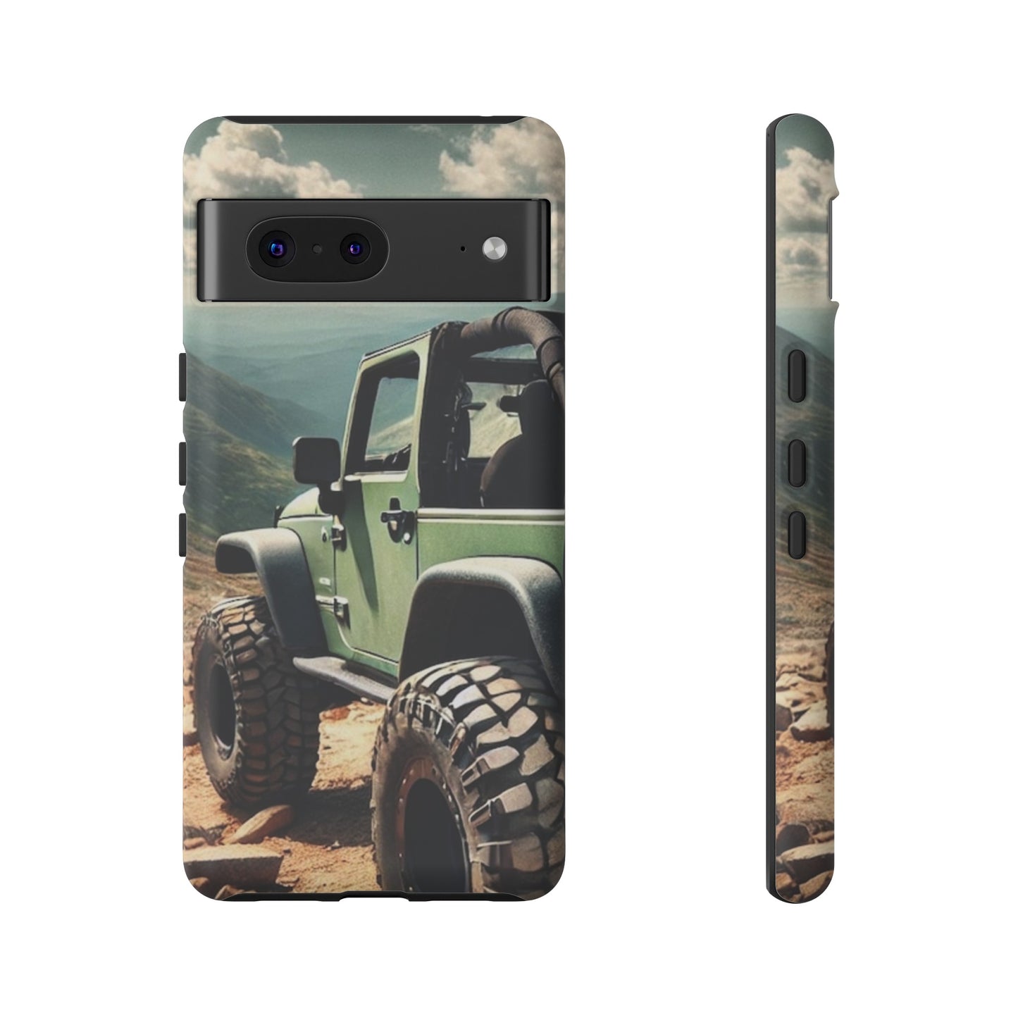 Green Jeep Protective Phone Case