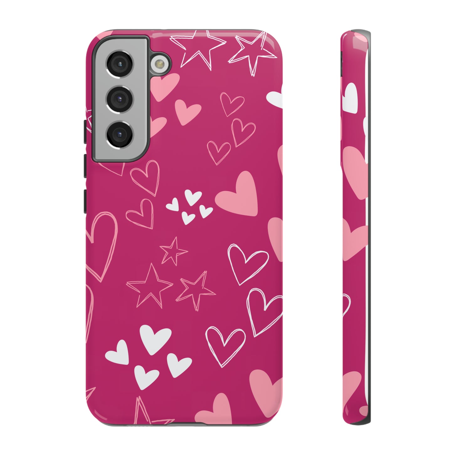 Heart and Stars Protective Case for Google, IPhone and Samsung phones