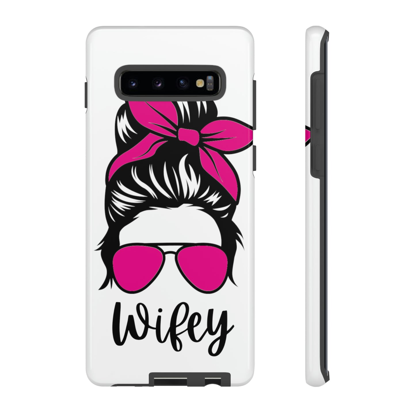 Pink Wifey Protective Case for IPhone, Samsung and Google