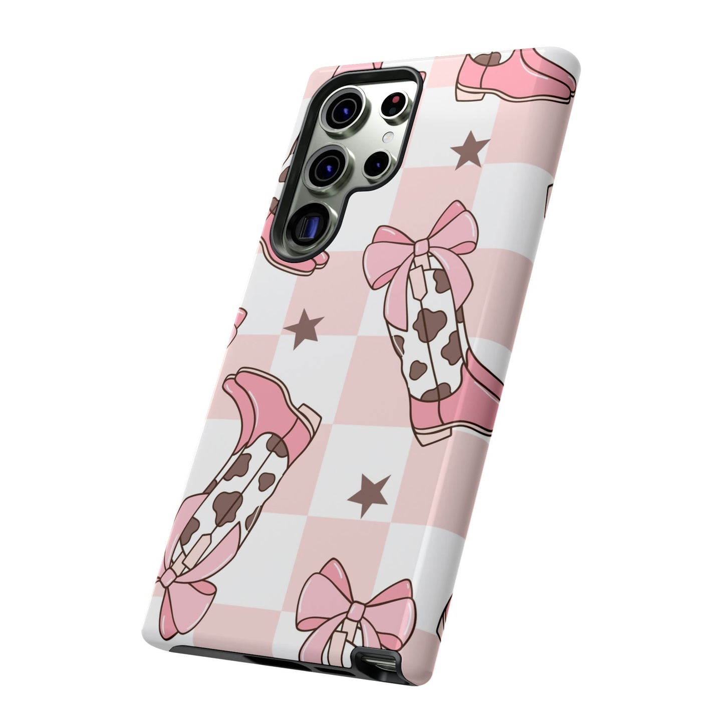 Cowboy Boots and Bows Protective Phone Case