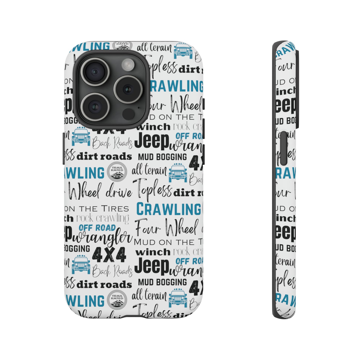 Off Road Subway Art Turquoise Protective Phone Case for Iphone, Samsung and Google Phones