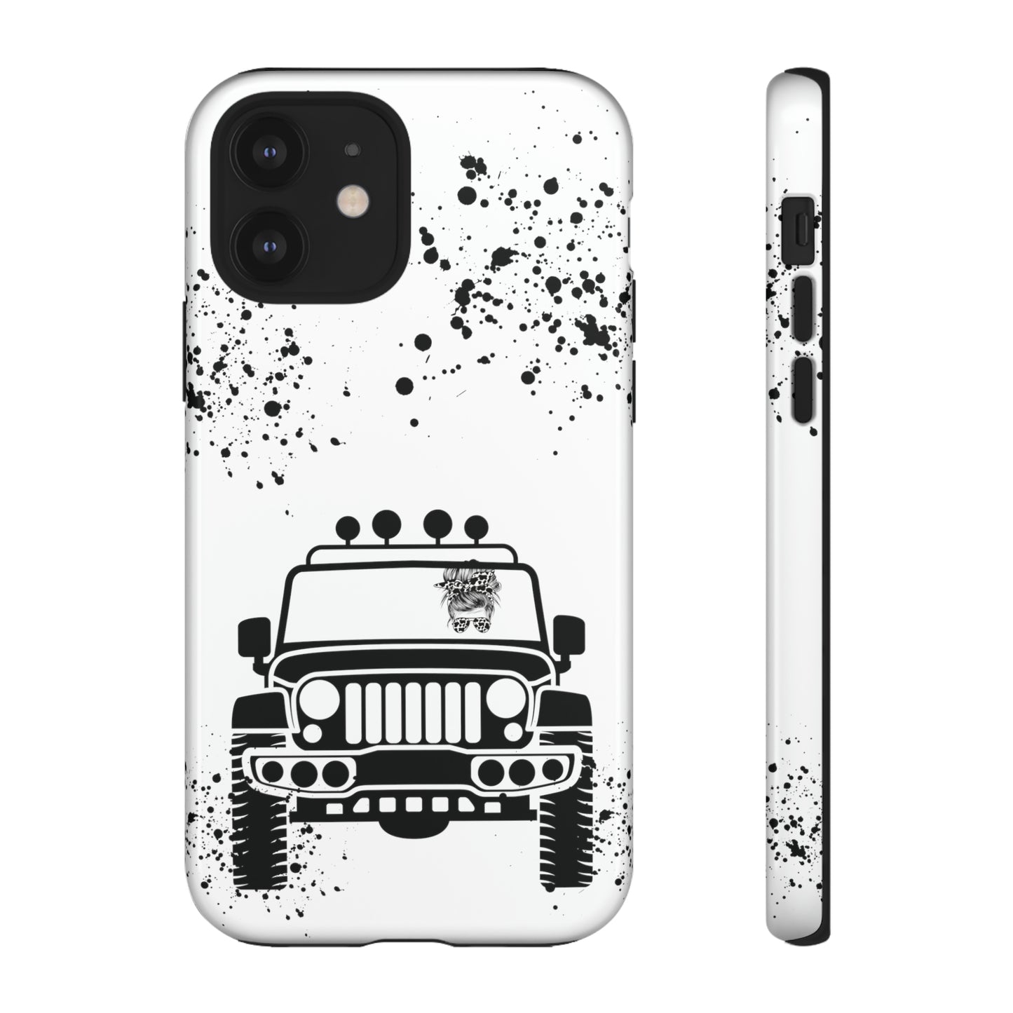 Off Road Girl Cow Print Shades Protective Phone Case for Iphone, Samsung and Google Phones