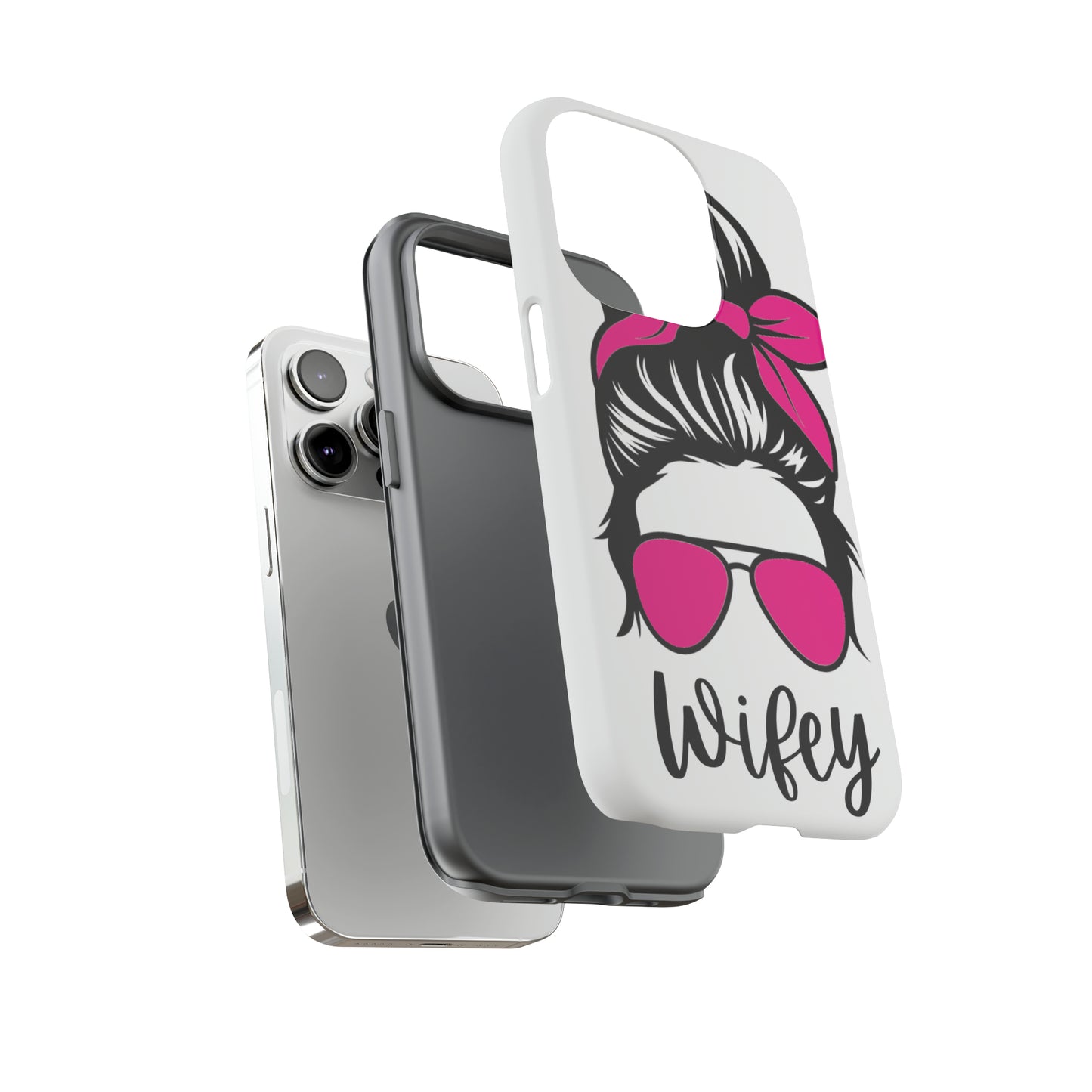 Pink Wifey Protective Case for IPhone, Samsung and Google