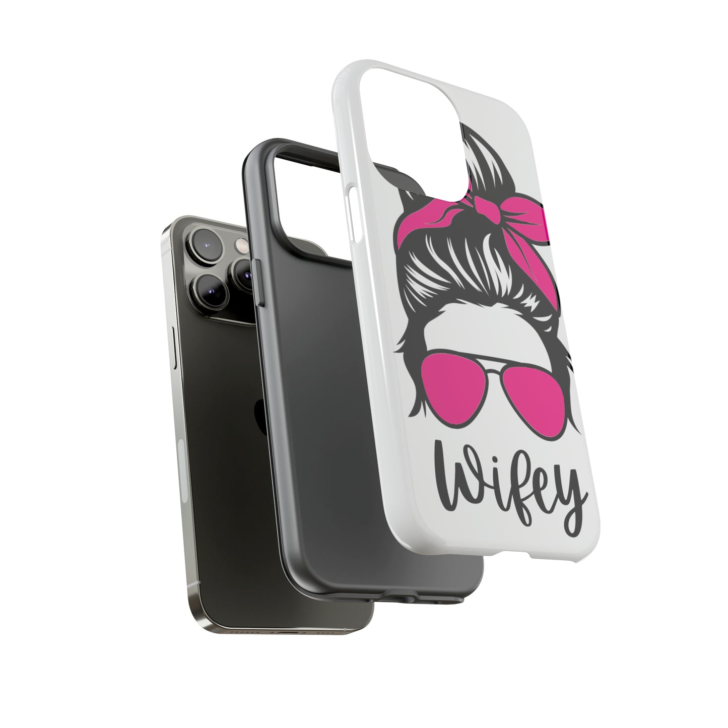 Pink Wifey Protective Case for IPhone, Samsung and Google