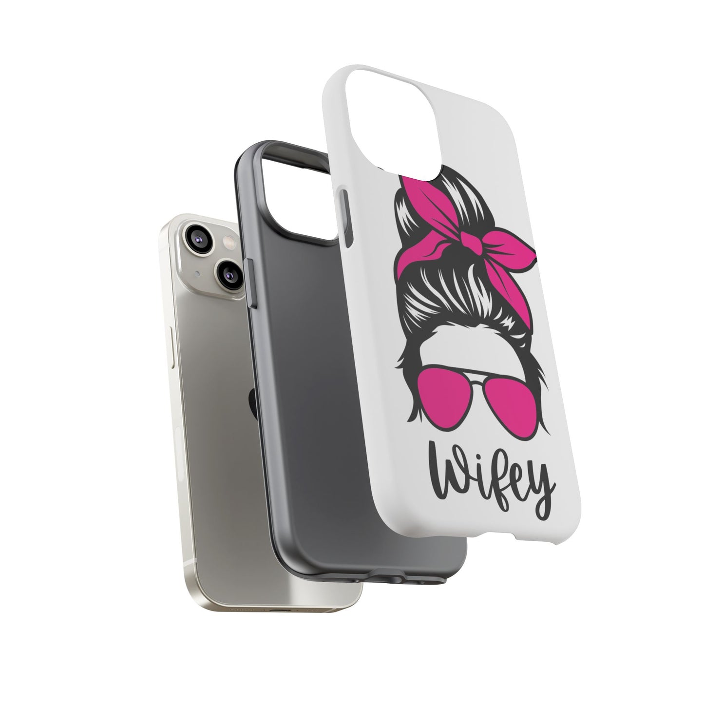 Pink Wifey Protective Case for IPhone, Samsung and Google