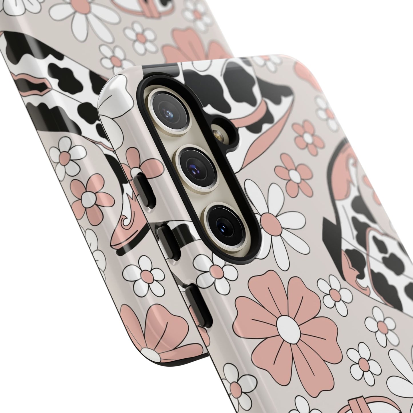 Western Flower Protective Phone Case for Google, Iphone and Samsung Phones