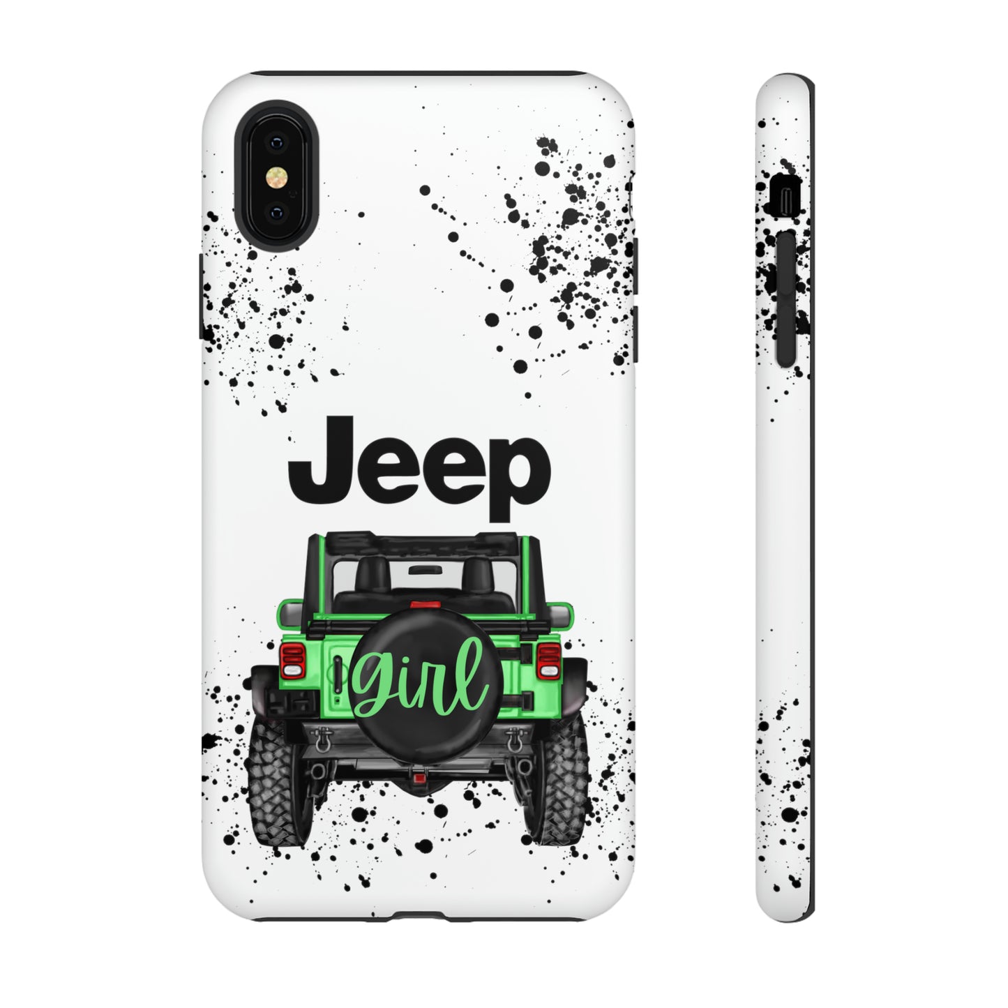 Off Road Girl Light Green Protective Case for Iphone, Google and Samsung Phones