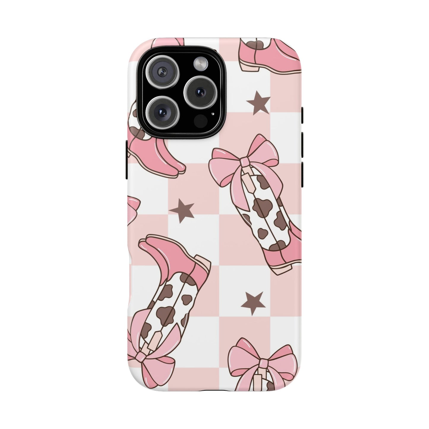 Cowboy Boots and Bows Protective Phone Case