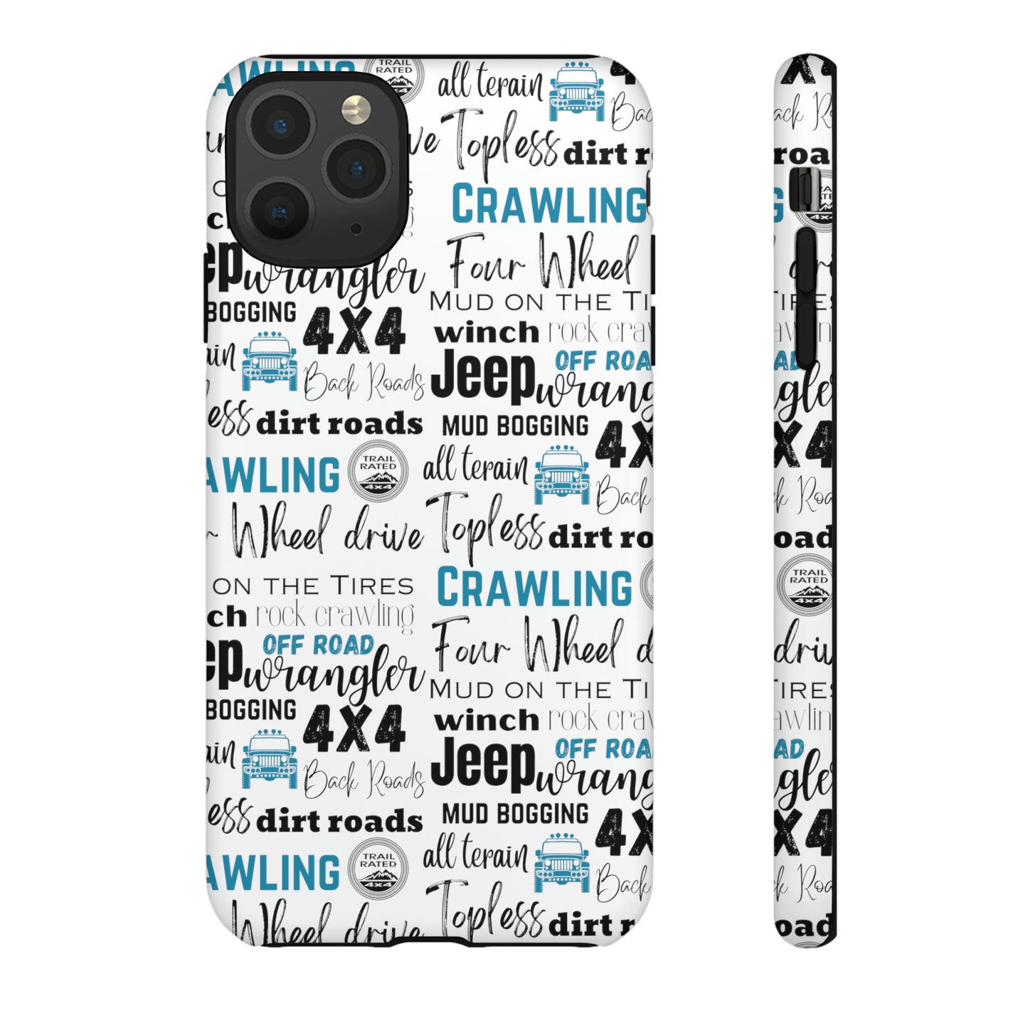 Off Road Subway Art Turquoise Protective Phone Case for Iphone, Samsung and Google Phones