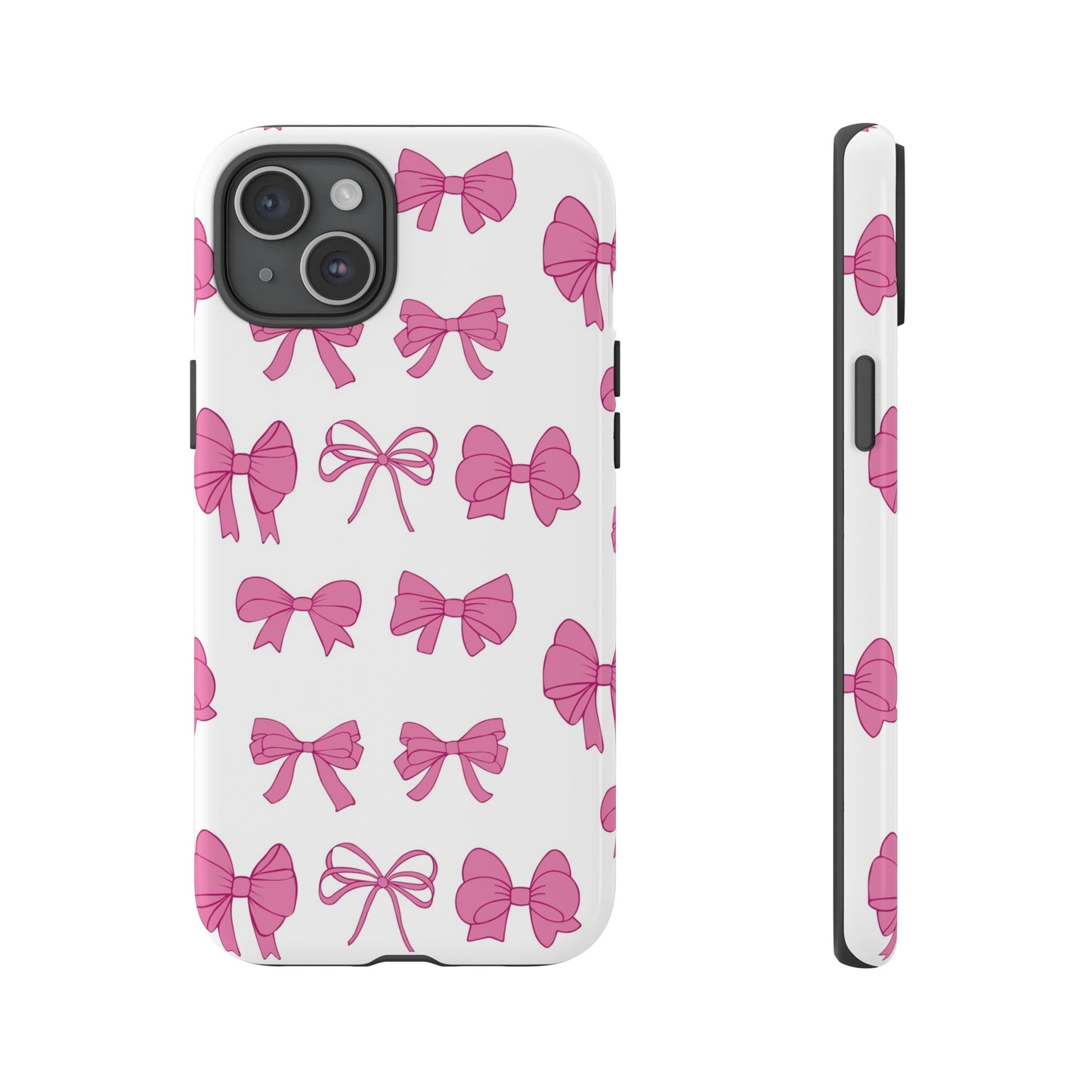 Pink Bows Protective Phone Case for Iphone, Samsung and Google Phones