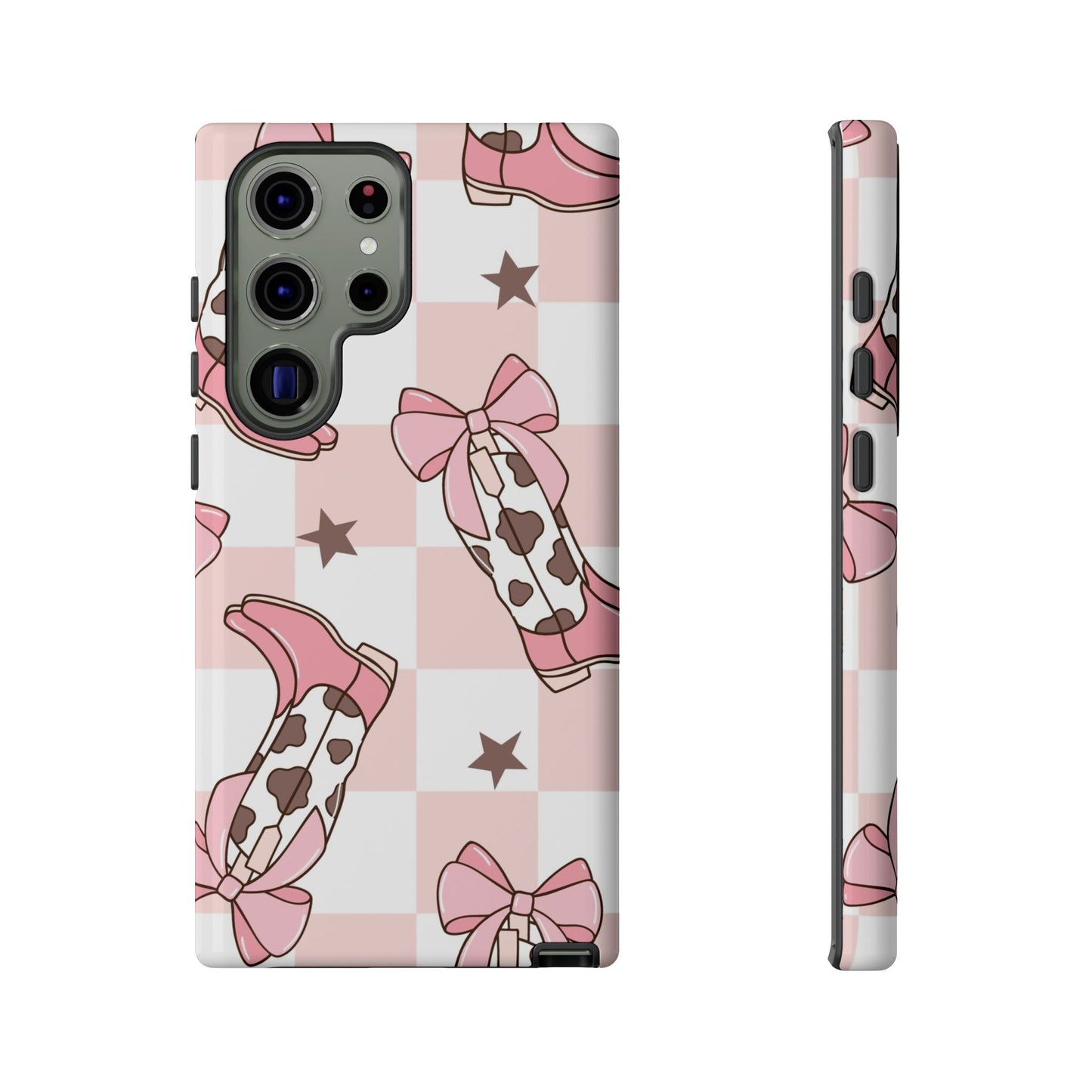 Cowboy Boots and Bows Protective Phone Case