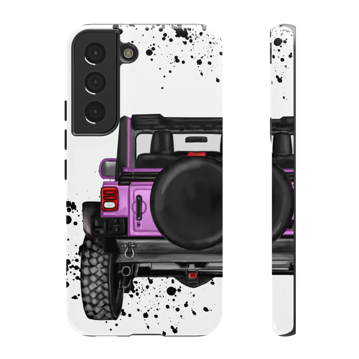 Off Road Life Charcoal Pink/Light Purple Protective Case for Iphone, Google and Samsung