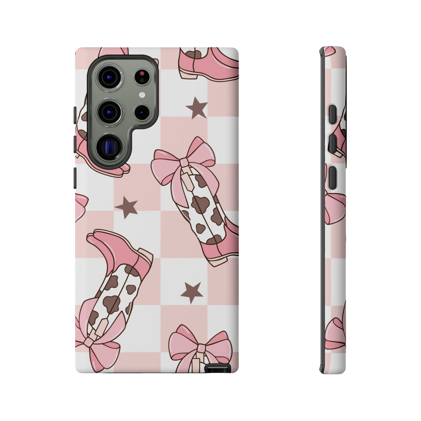Cowboy Boots and Bows Protective Phone Case