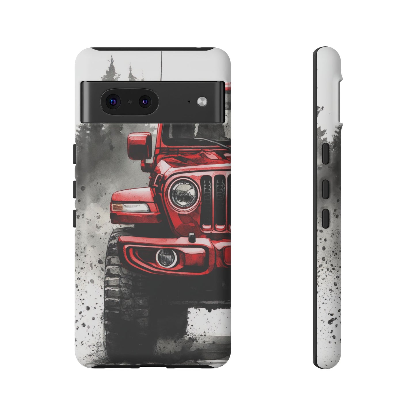 Off Road Love Red Wrangler Protective Phone Case for Iphone, Samsung and Google Phones