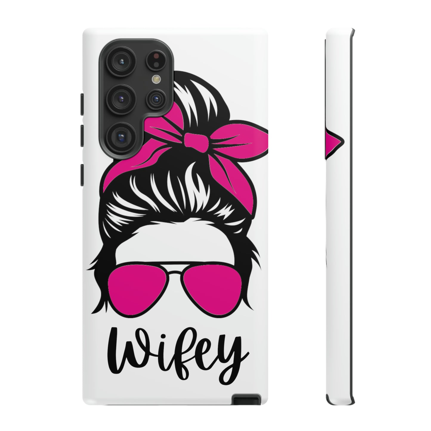 Pink Wifey Protective Case for IPhone, Samsung and Google