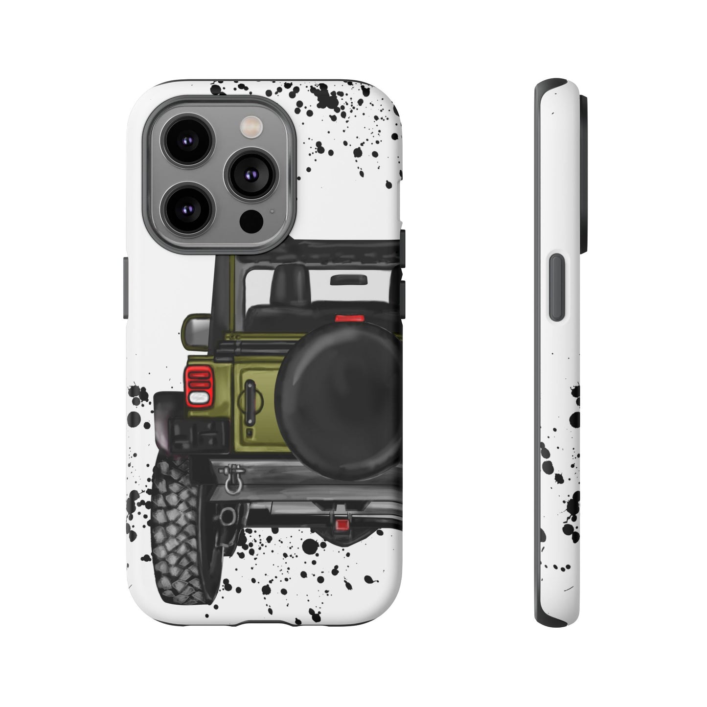 Off Road Life Army Green Protective Case for Iphone, Google and Samsung