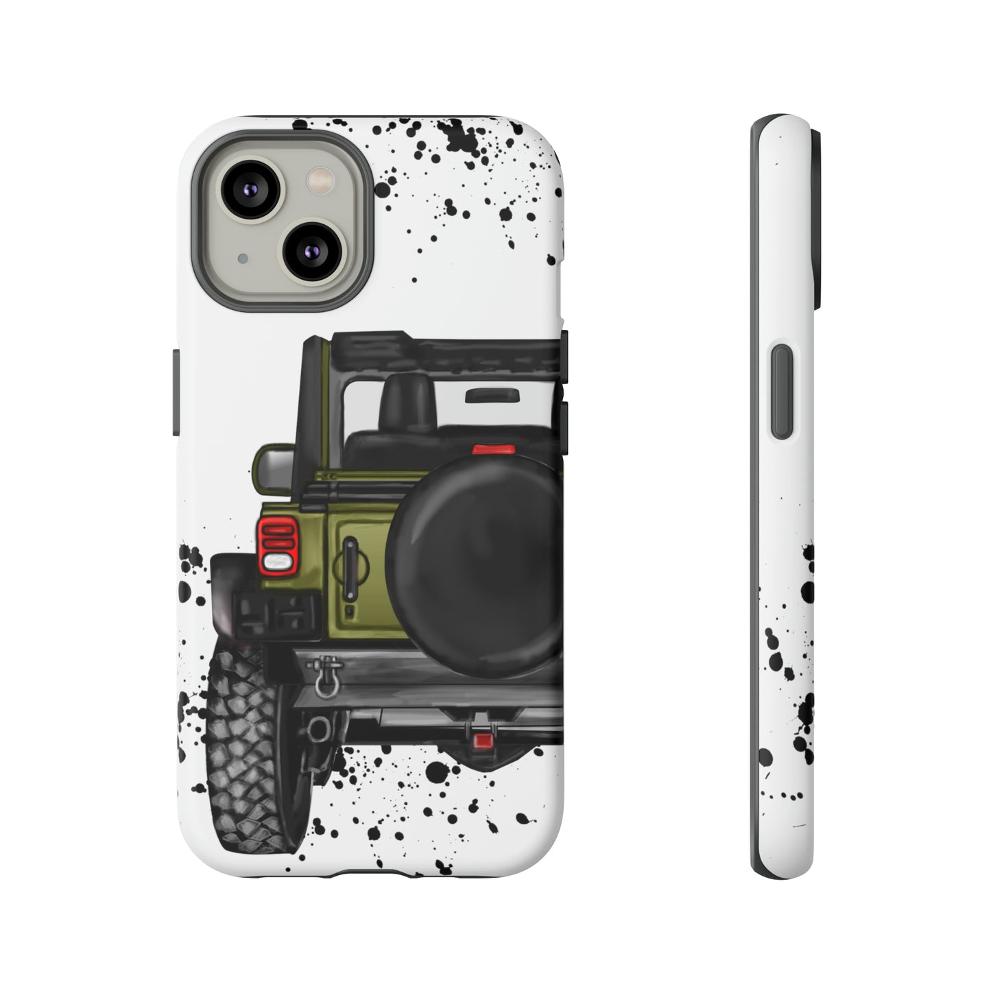 Off Road Life Army Green Protective Case for Iphone, Google and Samsung