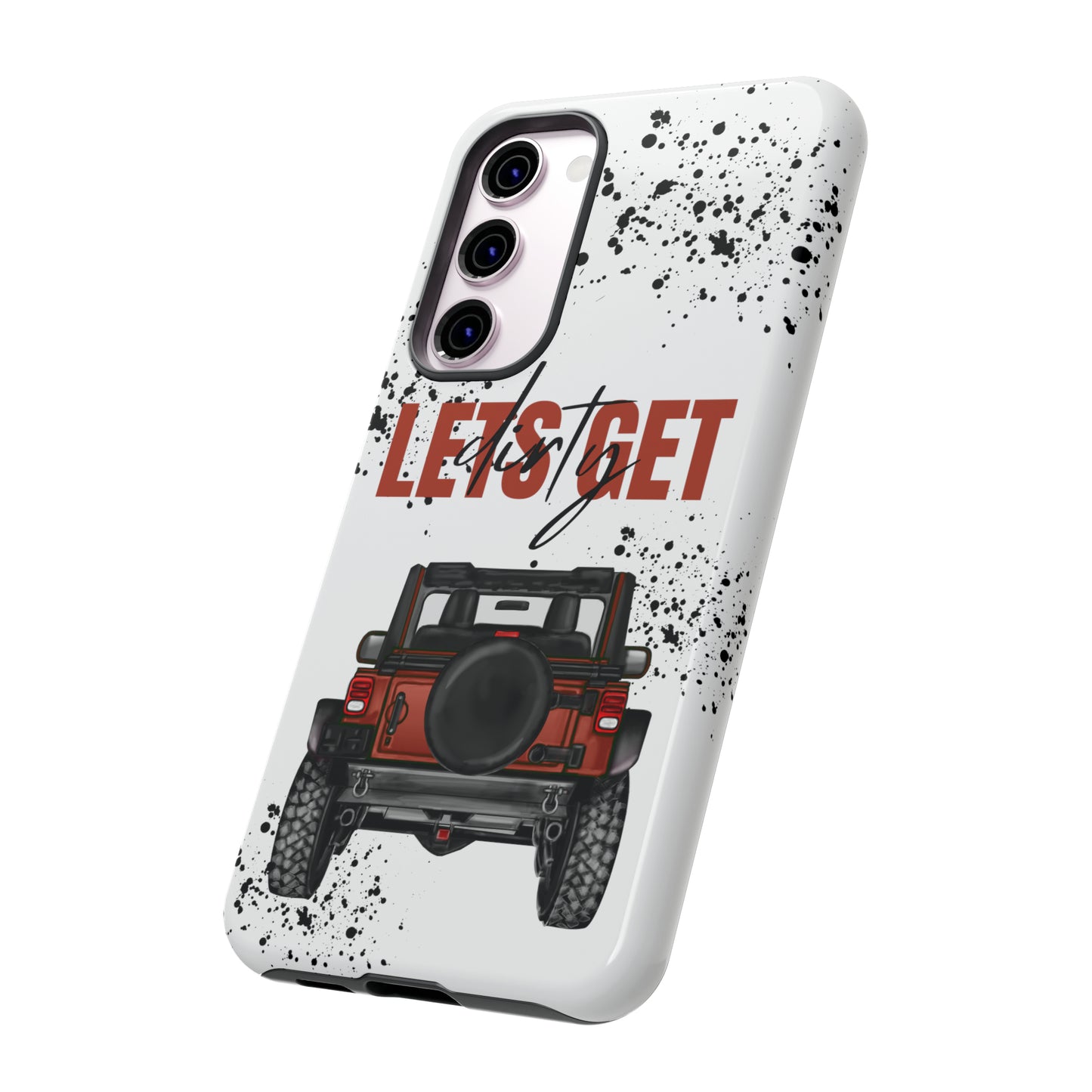 Lets Get Dirty Splatter Rust Protective Phone Case