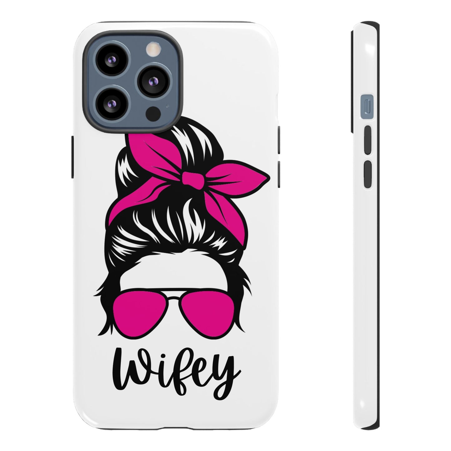 Pink Wifey Protective Case for IPhone, Samsung and Google