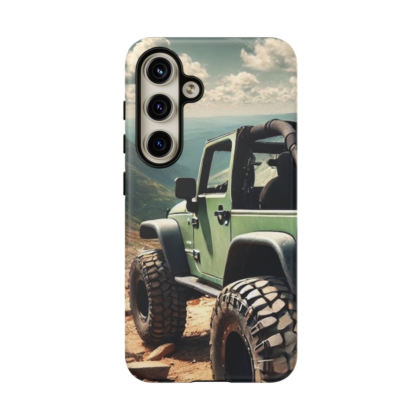 Green Jeep Protective Phone Case