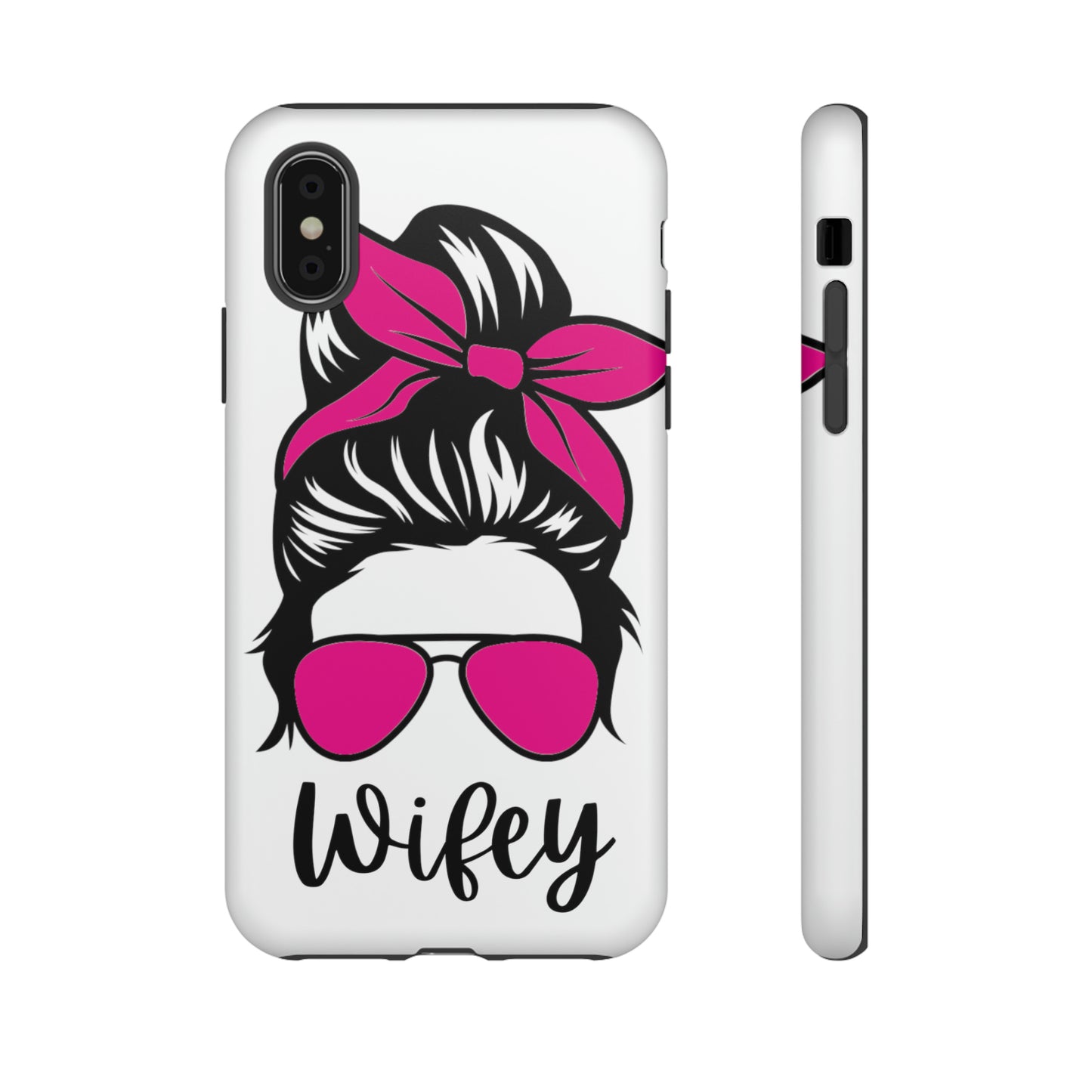 Pink Wifey Protective Case for IPhone, Samsung and Google