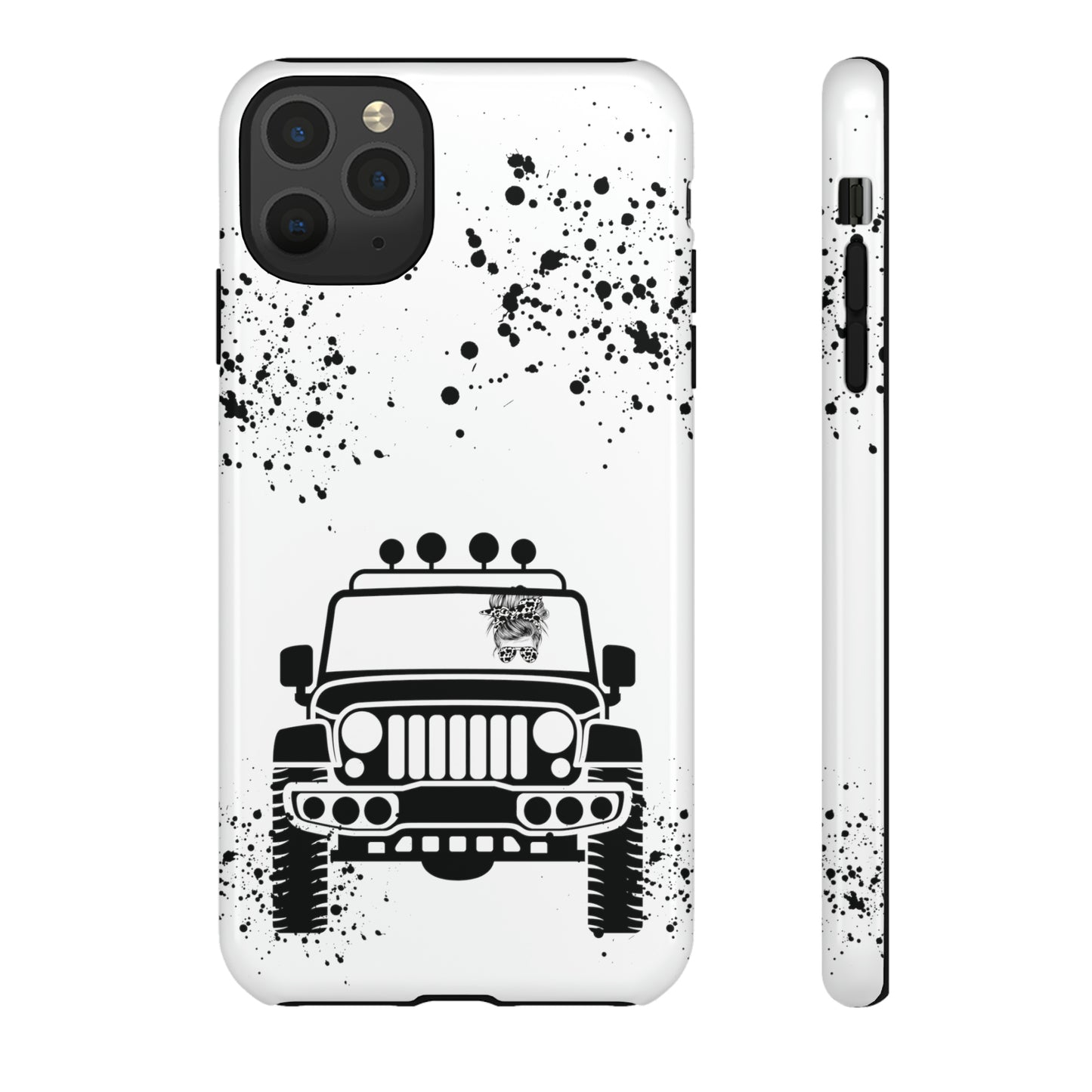 Off Road Girl Cow Print Shades Protective Phone Case for Iphone, Samsung and Google Phones