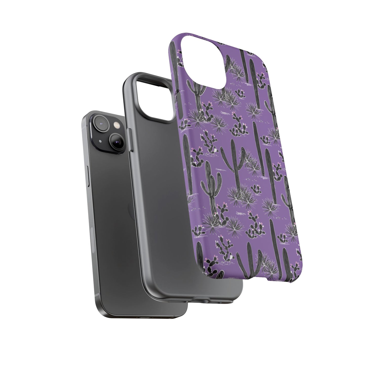 Purple Cactus Love Phone Case