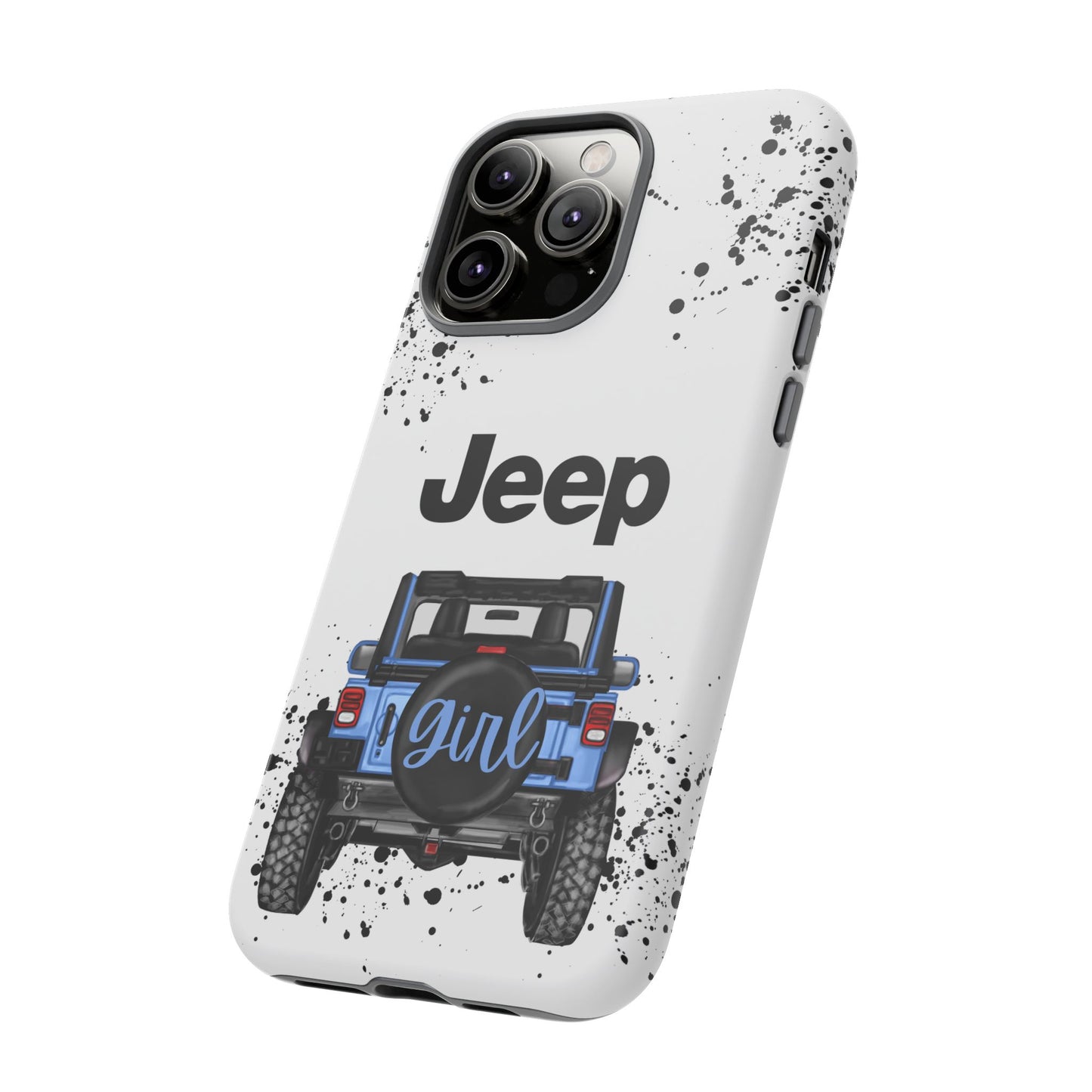 Off Road Girl Light Blue Protective Case for Iphone, Google and Samsung Phones