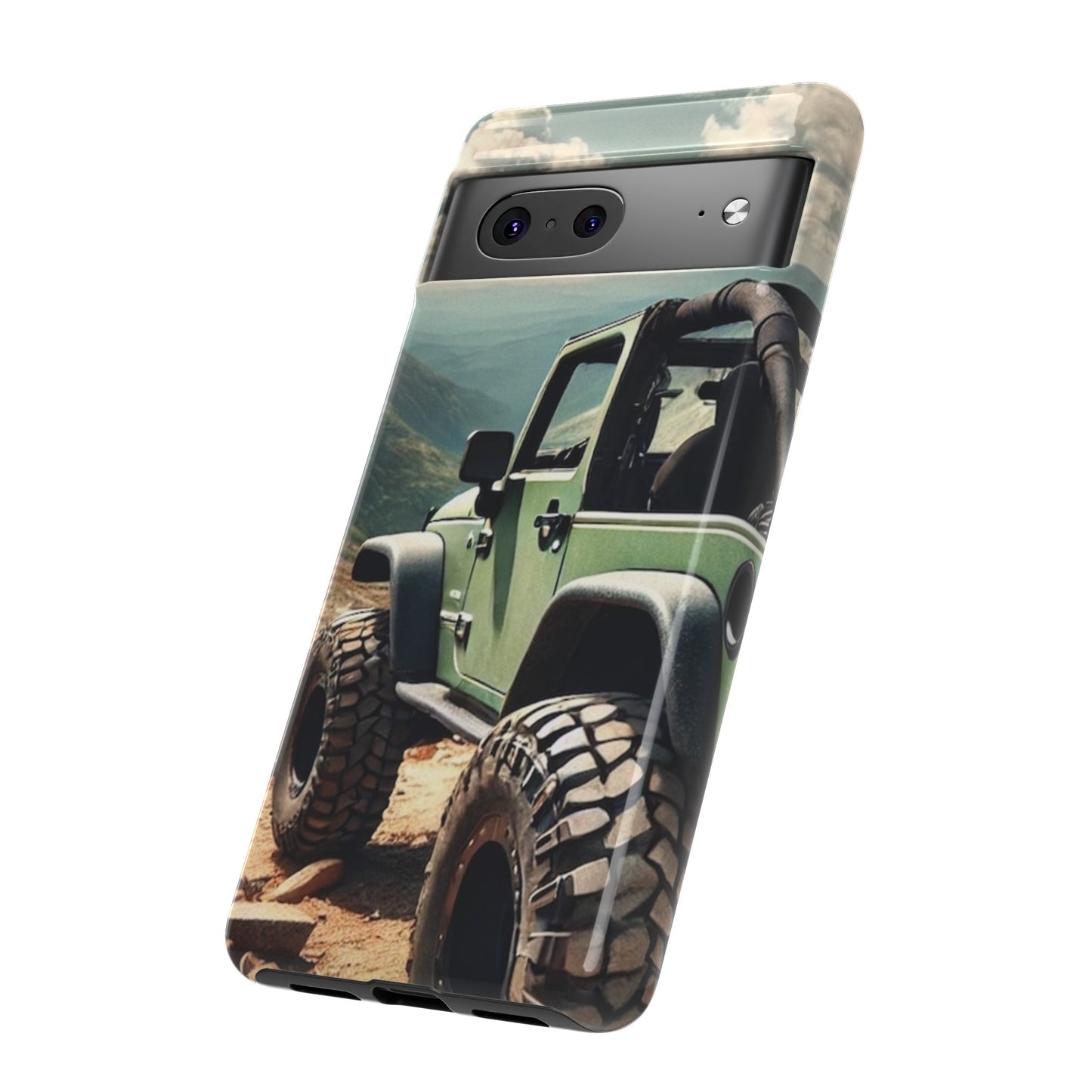 Green Jeep Protective Phone Case