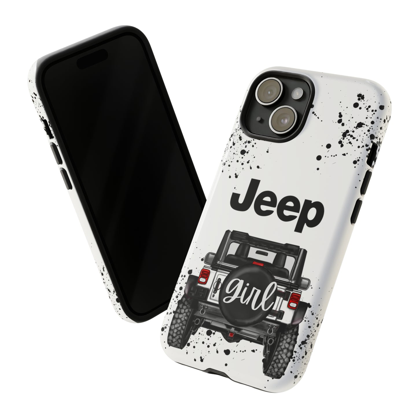 Off Road Girl White Protective Case for Iphone, Google and Samsung Phones