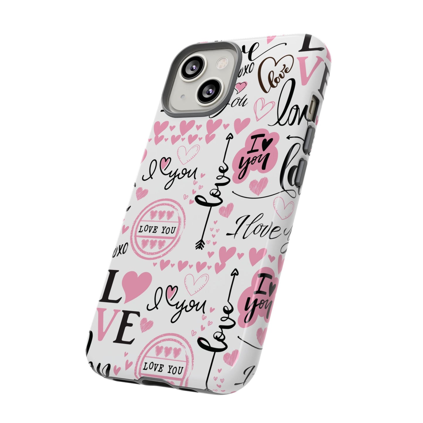 Valentine Love Pink Protective Phone Case for Iphone, Samsung and Google Devices