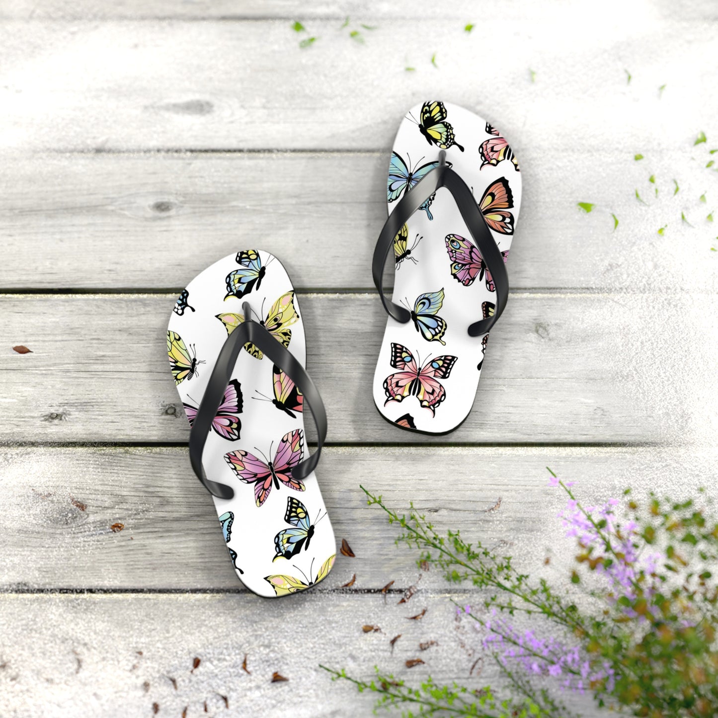 Butterfly Summer Flip Flops