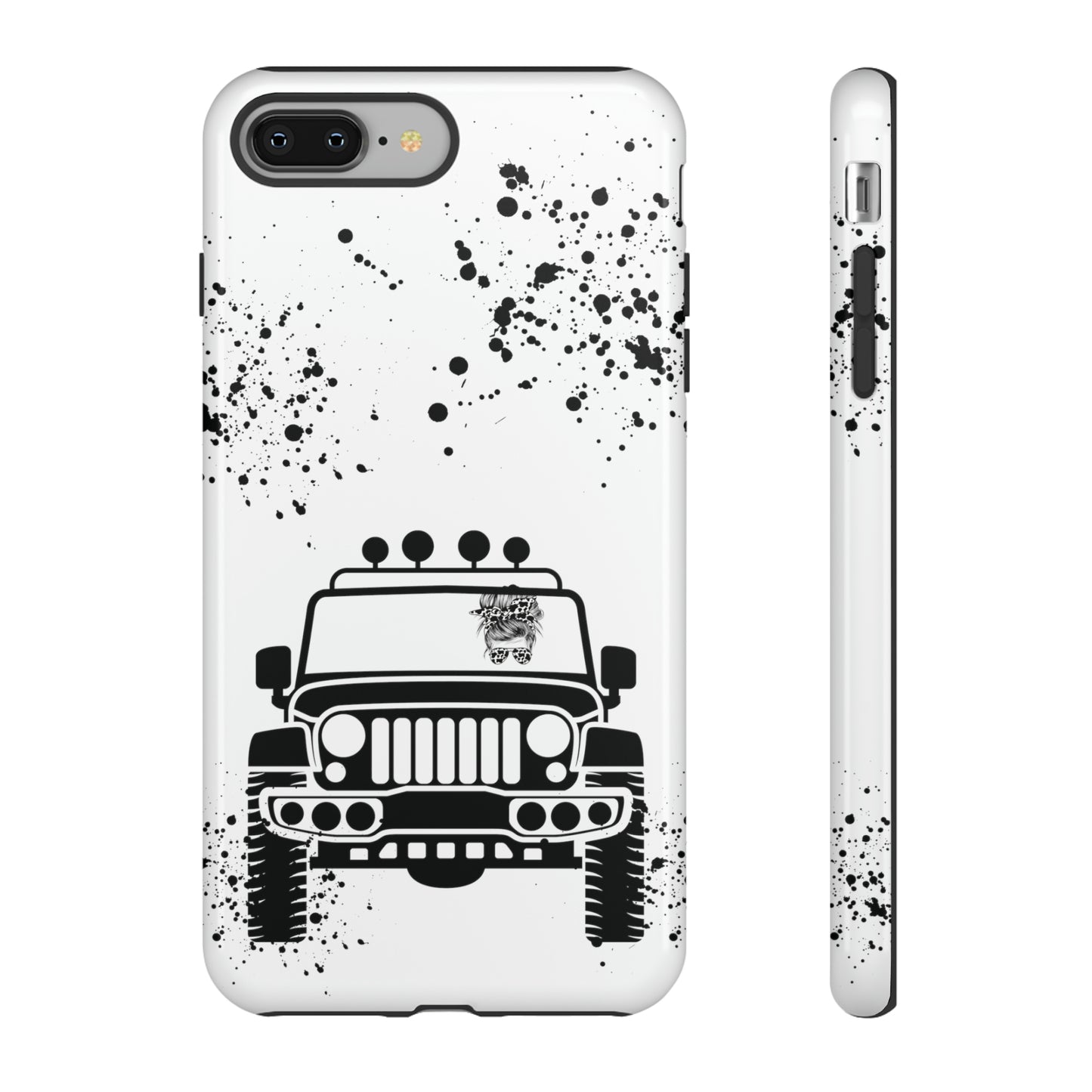 Off Road Girl Cow Print Shades Protective Phone Case for Iphone, Samsung and Google Phones