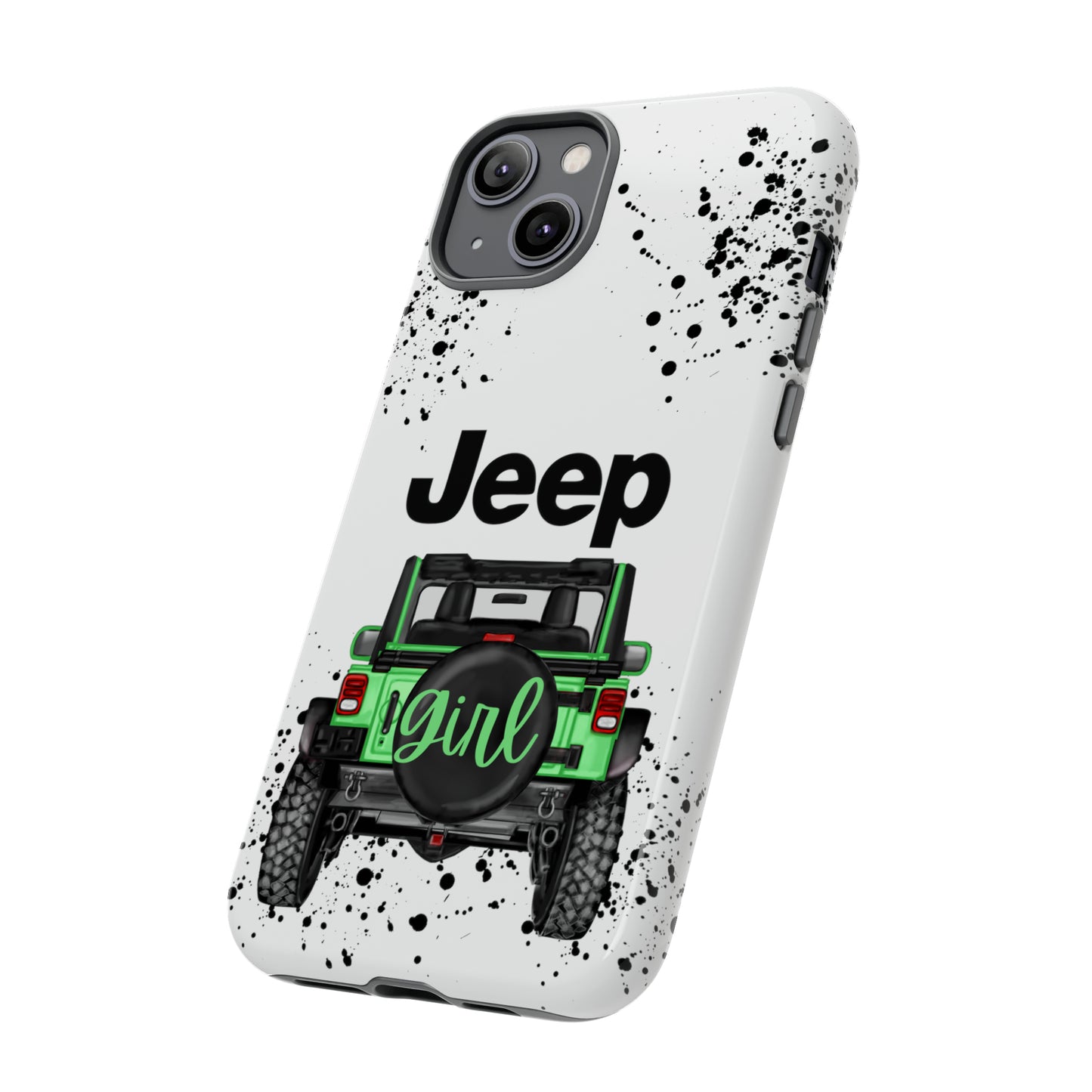 Off Road Girl Light Green Protective Case for Iphone, Google and Samsung Phones