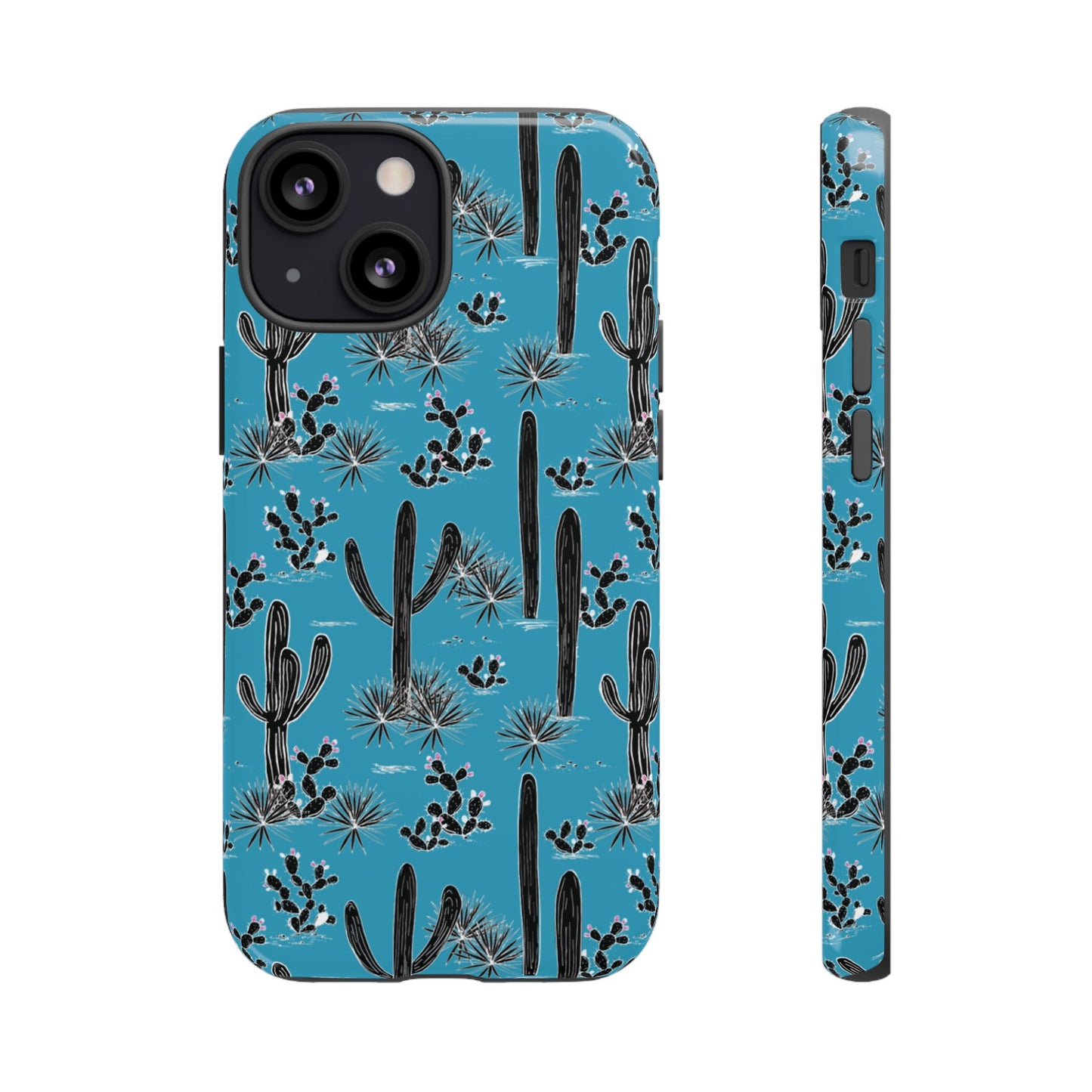 Turquoise Cactus Love Phone Case