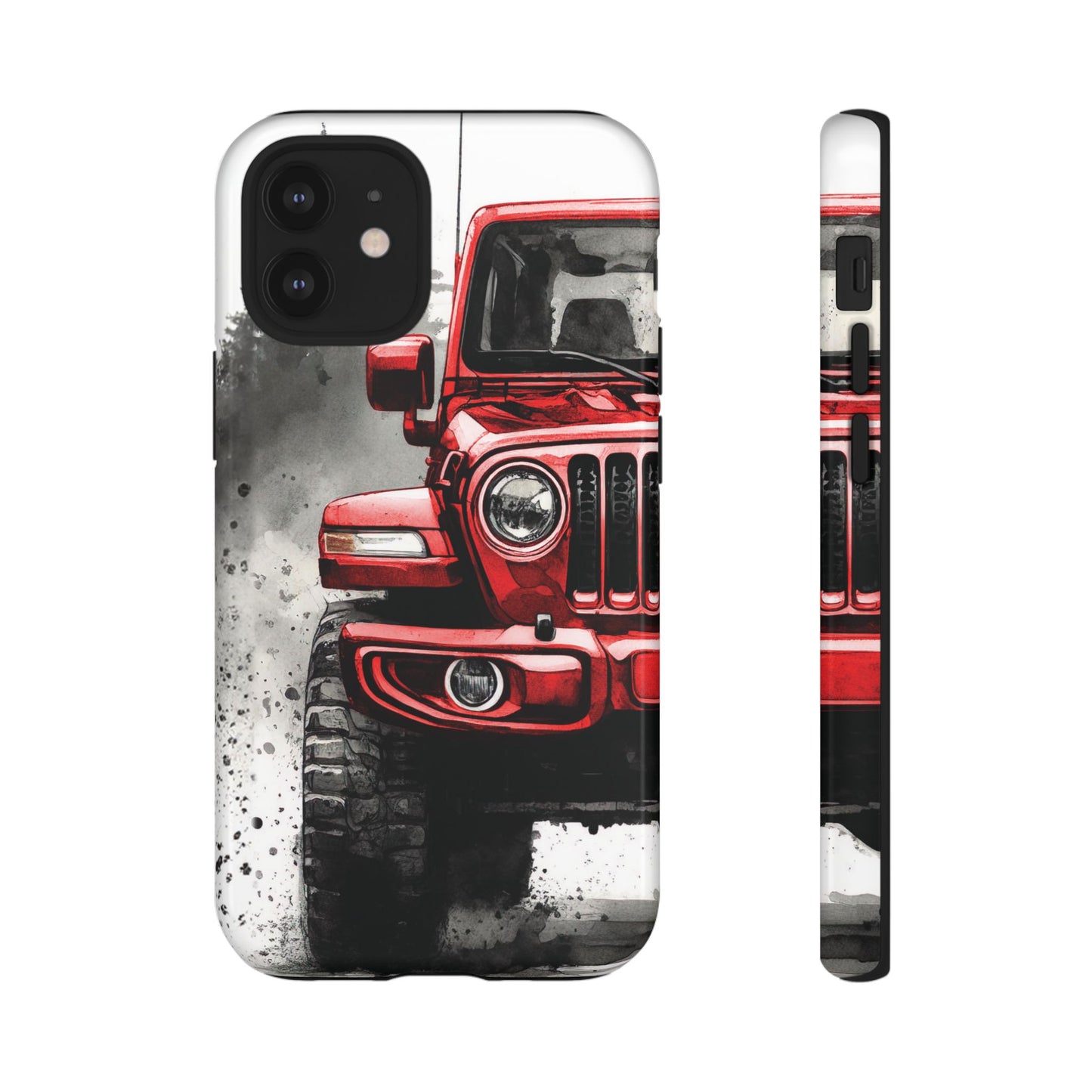 Off Road Love Red Wrangler Protective Phone Case for Iphone, Samsung and Google Phones