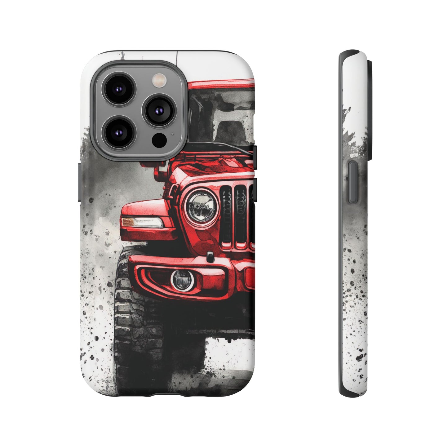 Off Road Love Red Wrangler Protective Phone Case for Iphone, Samsung and Google Phones